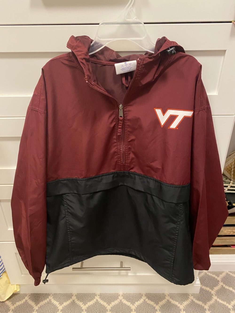 Champion Maroon and Black Half-Zip Pullover